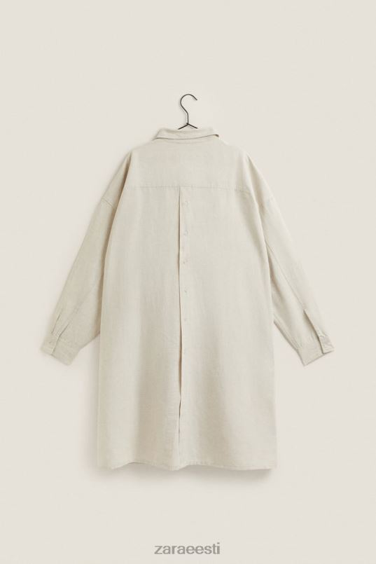 Zara särk kleit naised helebeež Riietus 42F0H1819