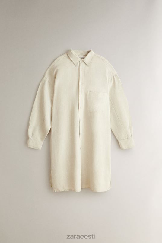 Zara särk kleit naised helebeež Riietus 42F0H1819