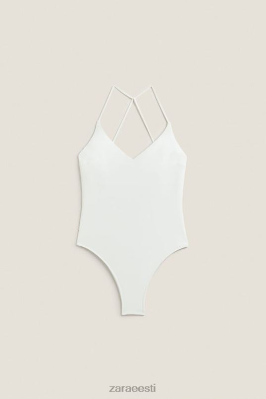 Zara tavaline ujumistrikoo naised ekru Riietus 42F0H1822