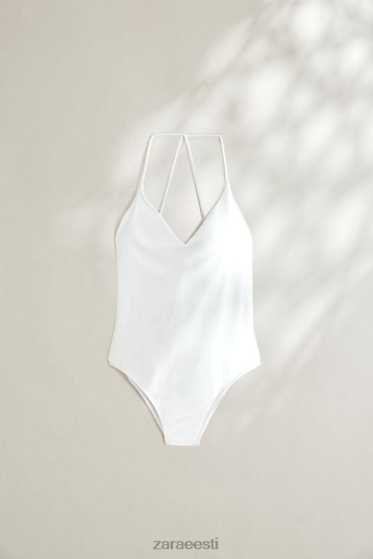 Zara tavaline ujumistrikoo naised ekru Riietus 42F0H1822