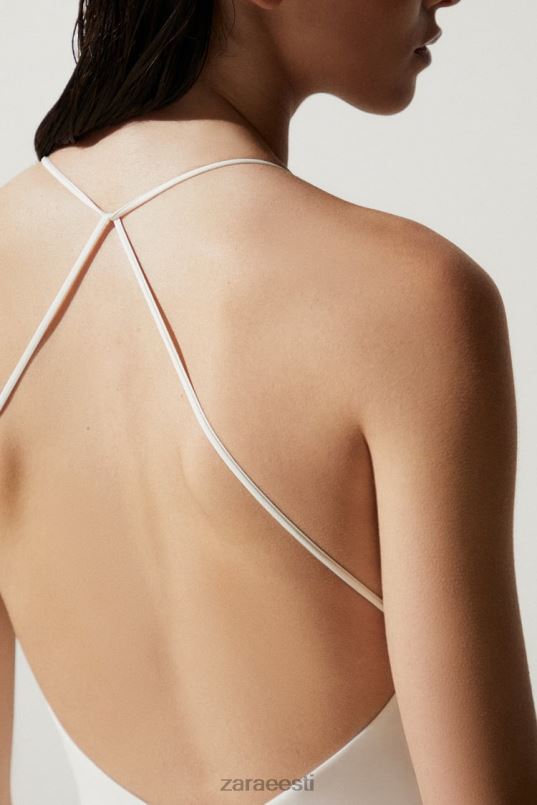 Zara tavaline ujumistrikoo naised ekru Riietus 42F0H1822