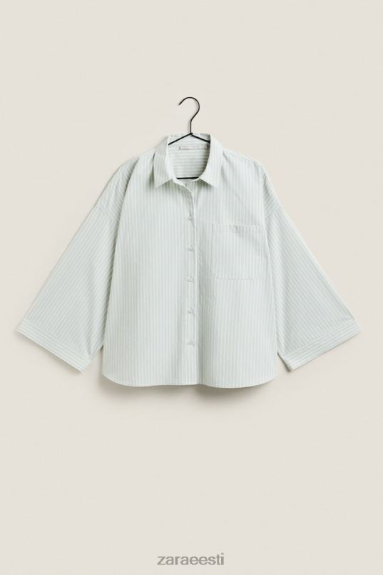 Zara triibuline särk naised heleroheline Riietus 42F0H1808