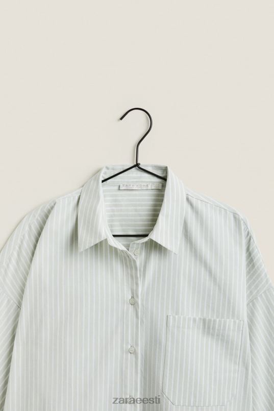 Zara triibuline särk naised heleroheline Riietus 42F0H1808