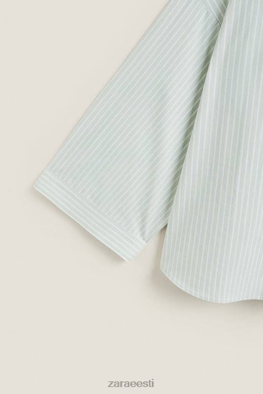 Zara triibuline särk naised heleroheline Riietus 42F0H1808