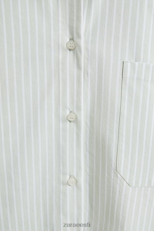 Zara triibuline särk naised heleroheline Riietus 42F0H1808