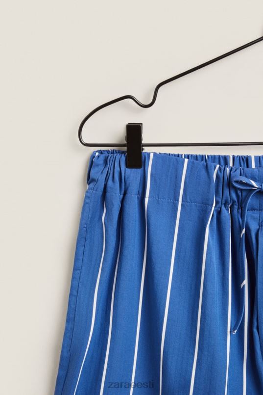 Zara vertikaalsete triipudega püksid naised sinine Riietus 42F0H1792