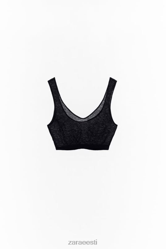 Zara villane bralette naised must Riietus 42F0H836