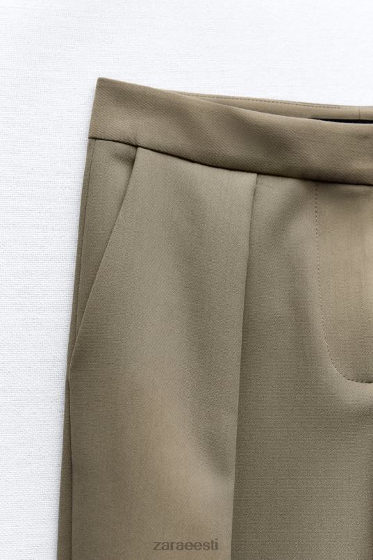 Zara haamerpüksid naised khaki Riietus 42F0H905