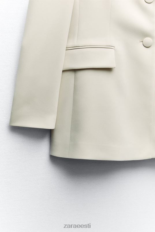 Zara kahe rinnaga bleiser naised ekru Riietus 42F0H914