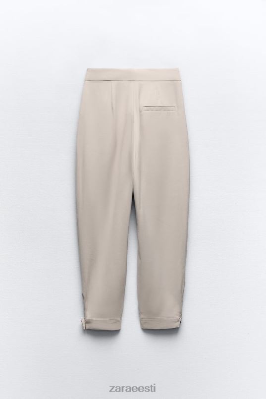 Zara kitsenevad püksid naised liiv Riietus 42F0H903