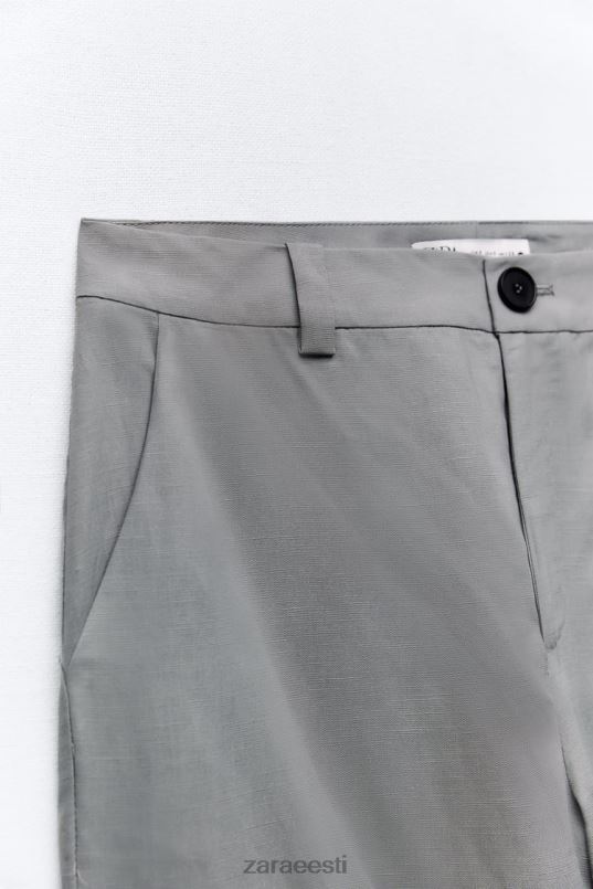 Zara laienevad linasegupüksid naised hall Riietus 42F0H891