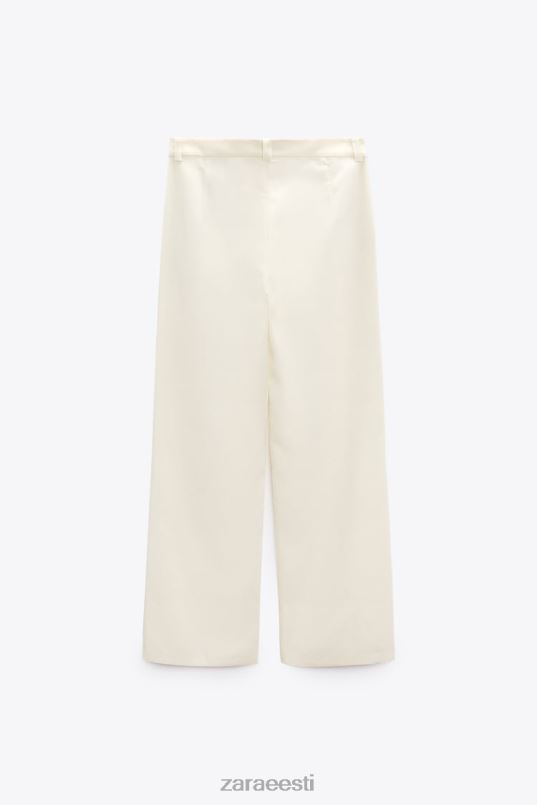 Zara laienevad linasegupüksid naised vanilje Riietus 42F0H893