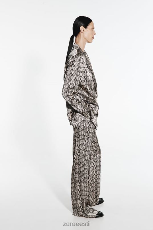 Zara loomamustriga laienevad püksid naised madu Riietus 42F0H911