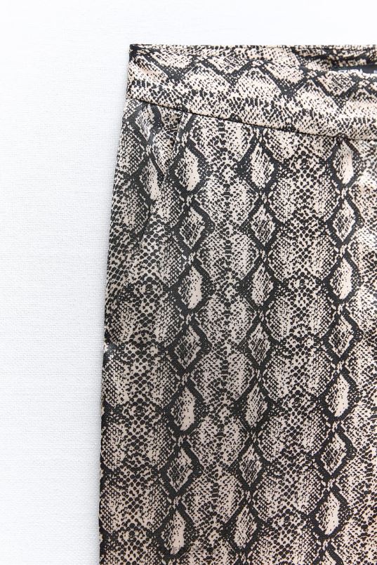 Zara loomamustriga laienevad püksid naised madu Riietus 42F0H911