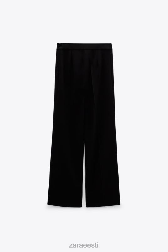 Zara pikad voolavad püksid naised must Riietus 42F0H896