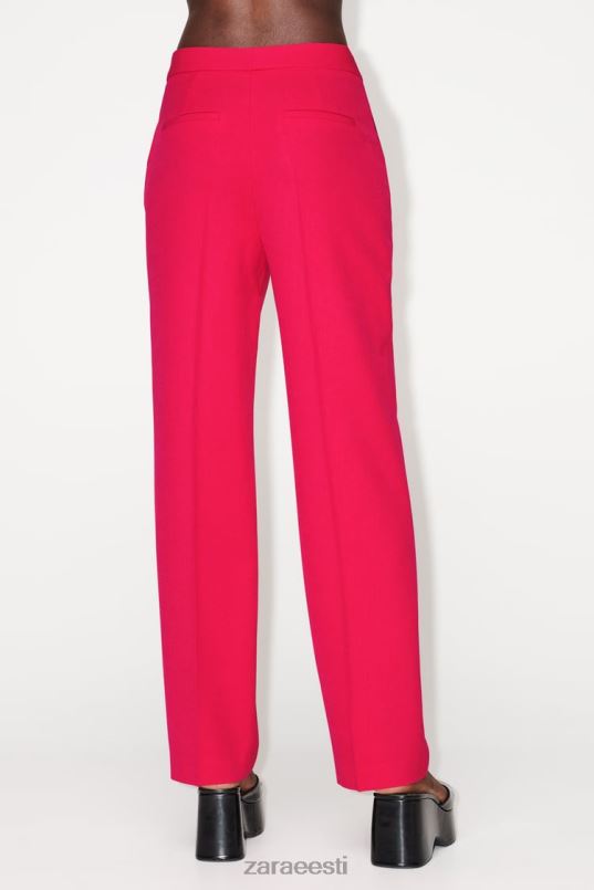 Zara trükitud manseti bleiser naised fuksia Riietus 42F0H900