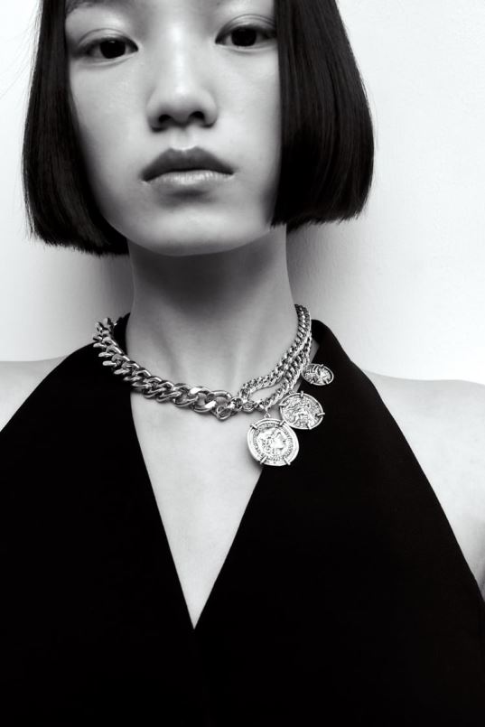 Zara mündilinkide kaelakee naised hõbedane tarvikud 42F0H764