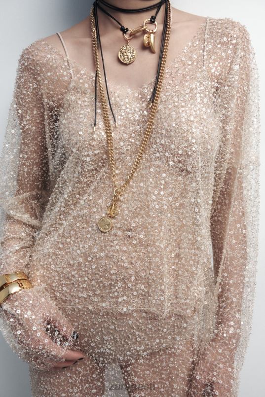 Zara pakk mündikaelakeesid naised kuldne tarvikud 42F0H765