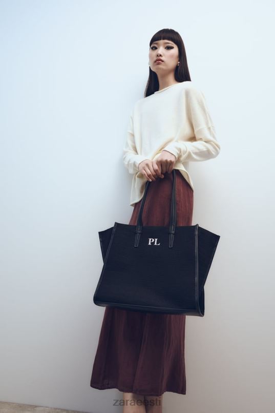 Zara krokskroks-käekott naised must tarvikud 42F0H749