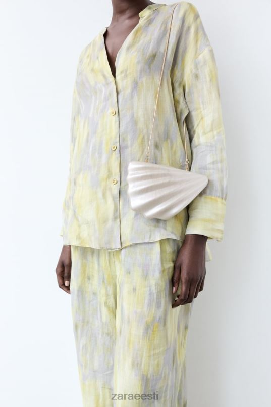 Zara kunstpärliga karbikott naised valge tarvikud 42F0H755