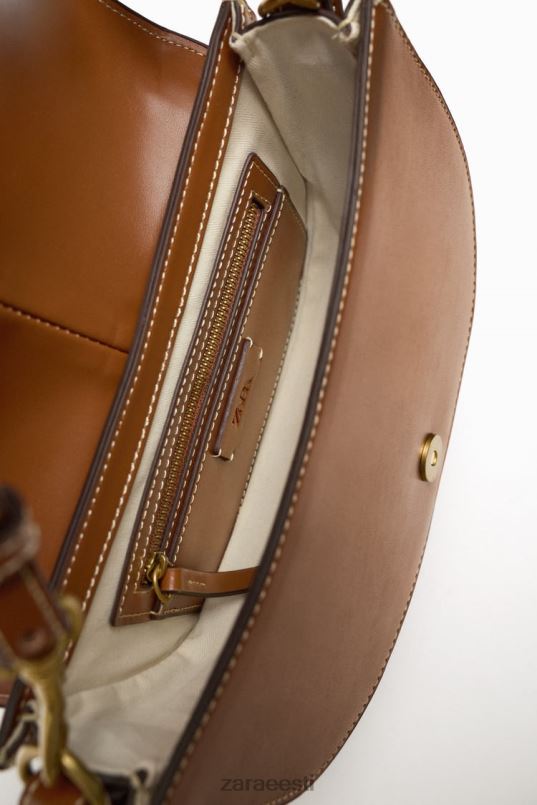 Zara ülaõmmeldud crossbody kott naised originaal tarvikud 42F0H752