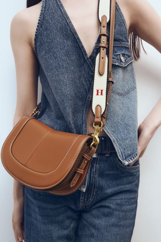 Zara ülaõmmeldud crossbody kott naised originaal tarvikud 42F0H752