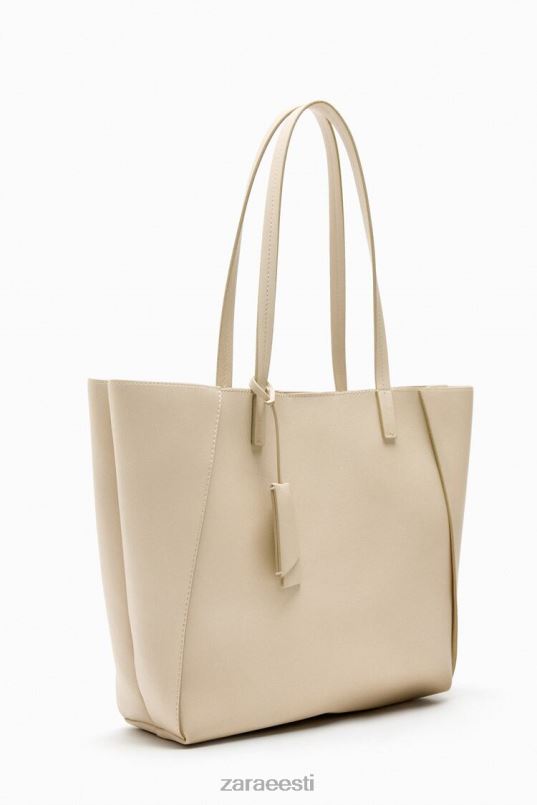 Zara lahterdatud kandekott naised ekru tarvikud 42F0H746