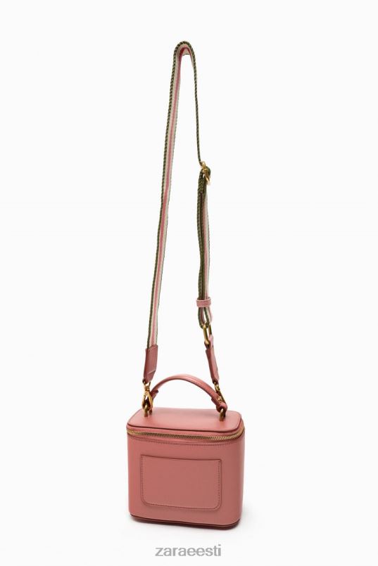 Zara struktureeritud crossbody kott naised roosa tarvikud 42F0H741