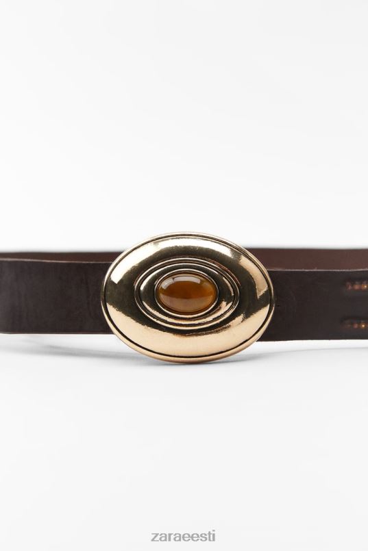 Zara kivikaunistusega pandlaga nahast vöö naised pruun tarvikud 42F0H757