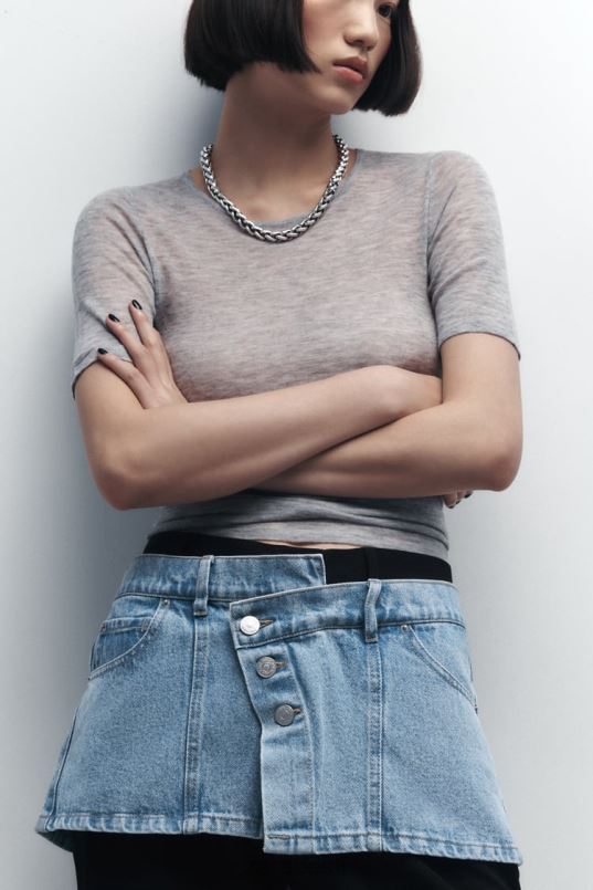 Zara teksarihm naised sinine tarvikud 42F0H768