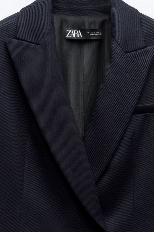 Zara kahe rinnaga bleiser naised mereväe sinine Riietus 42F0H140