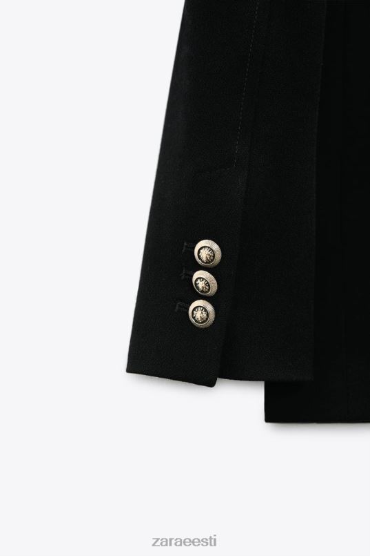 Zara kohandatud kahe rinnaga bleiser naised must Riietus 42F0H151