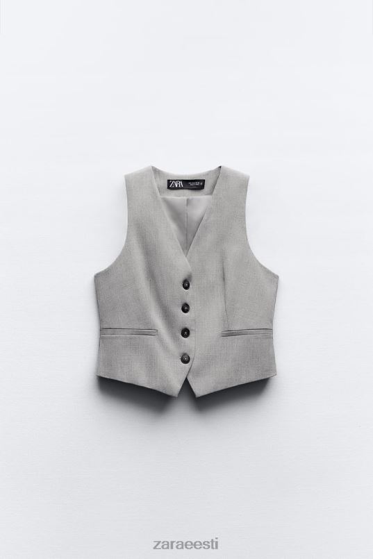 Zara kohandatud vest naised hall Riietus 42F0H139