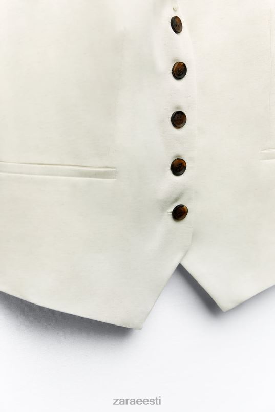 Zara kohandatud vest naised helebeež Riietus 42F0H157