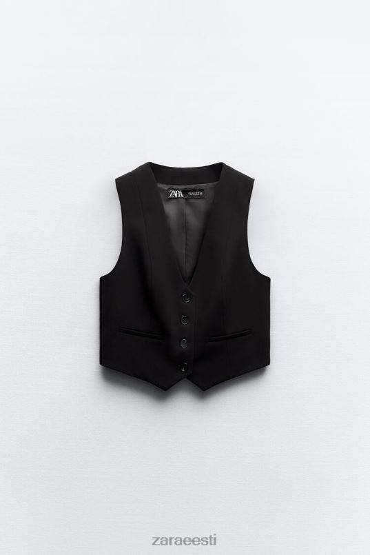 Zara kohandatud vest naised must Riietus 42F0H158