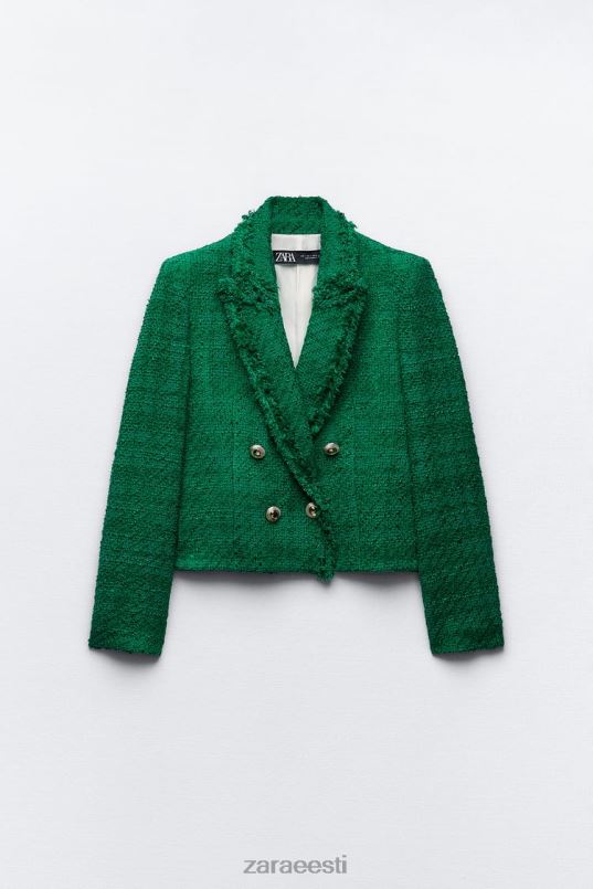 Zara kulunud kahe rinnaga bleiser naised roheline Riietus 42F0H141