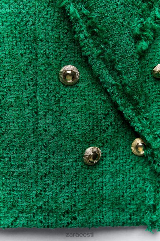 Zara kulunud kahe rinnaga bleiser naised roheline Riietus 42F0H141