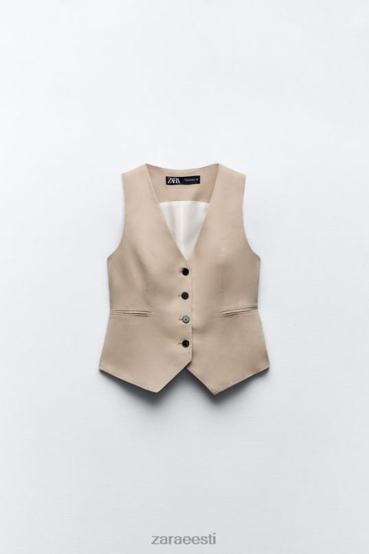 Zara linasegu vest naised liiv Riietus 42F0H150