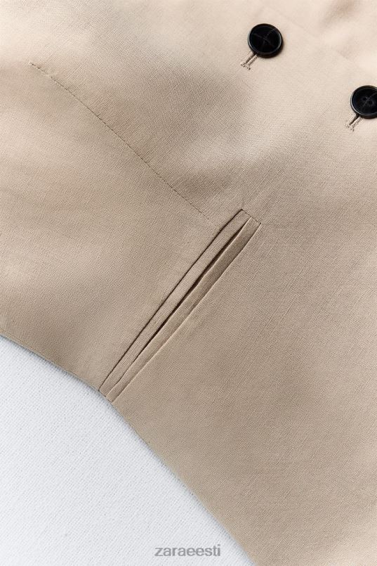 Zara linasegu vest naised liiv Riietus 42F0H150