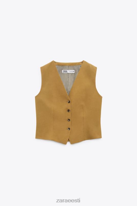 Zara linasegu vest naised oliiviroheline Riietus 42F0H167