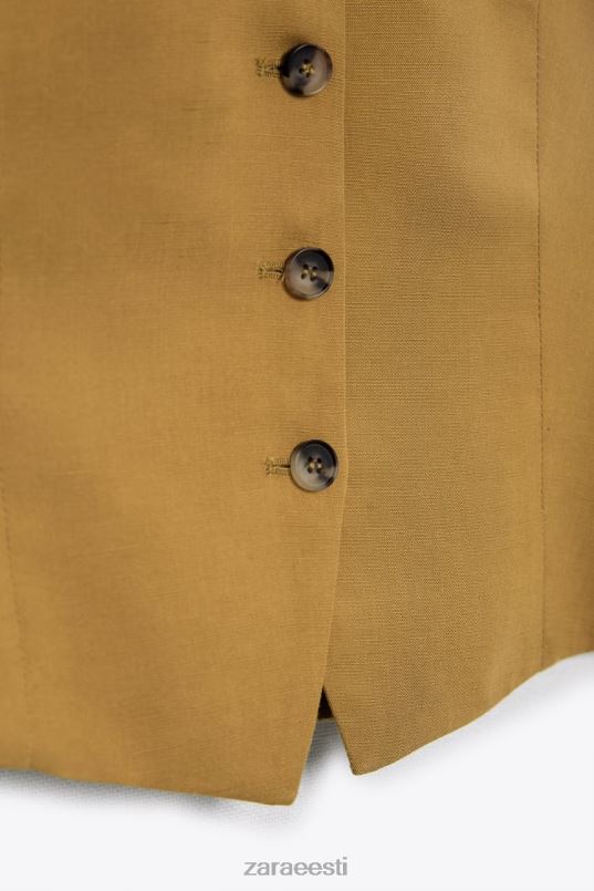 Zara linasegu vest naised oliiviroheline Riietus 42F0H167