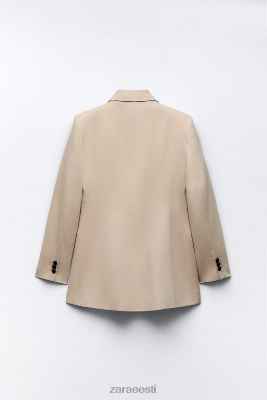 Zara linasegust kahe rinnaga bleiser naised liiv Riietus 42F0H183