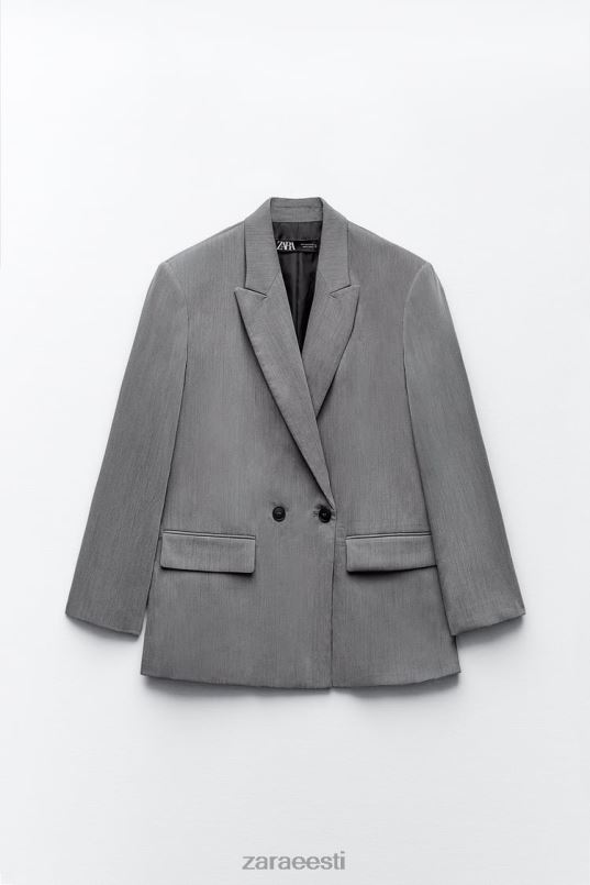 Zara ülisuur kahe rinnaga jakk naised hall mergel Riietus 42F0H156