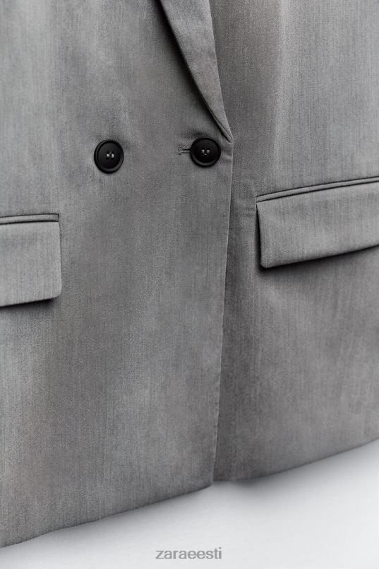 Zara ülisuur kahe rinnaga jakk naised hall mergel Riietus 42F0H156