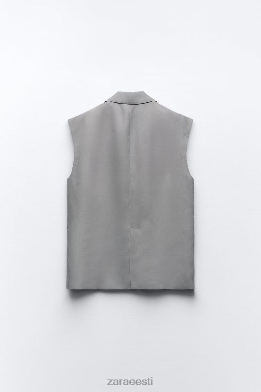 Zara ülisuur linasegu vest naised hall Riietus 42F0H184