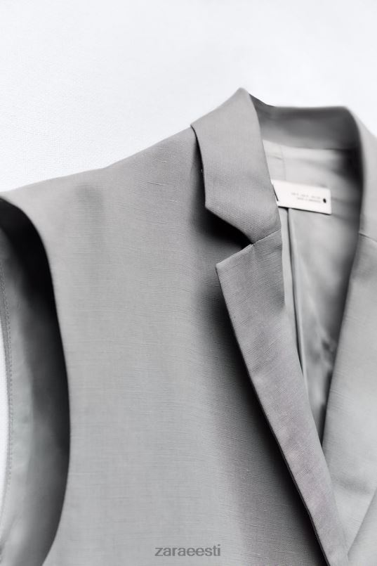 Zara ülisuur linasegu vest naised hall Riietus 42F0H184