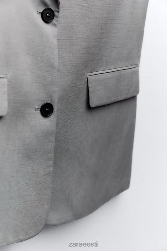 Zara ülisuur linasegu vest naised hall Riietus 42F0H184