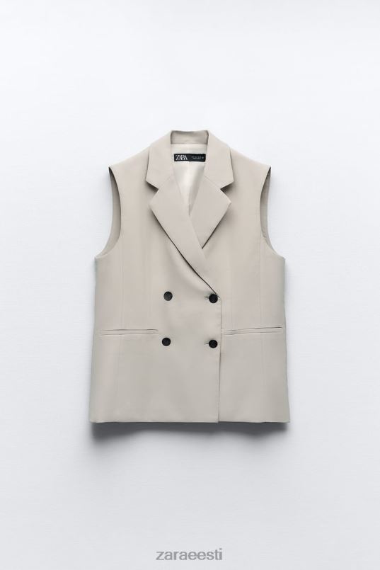 Zara mähis vest naised liiv Riietus 42F0H187