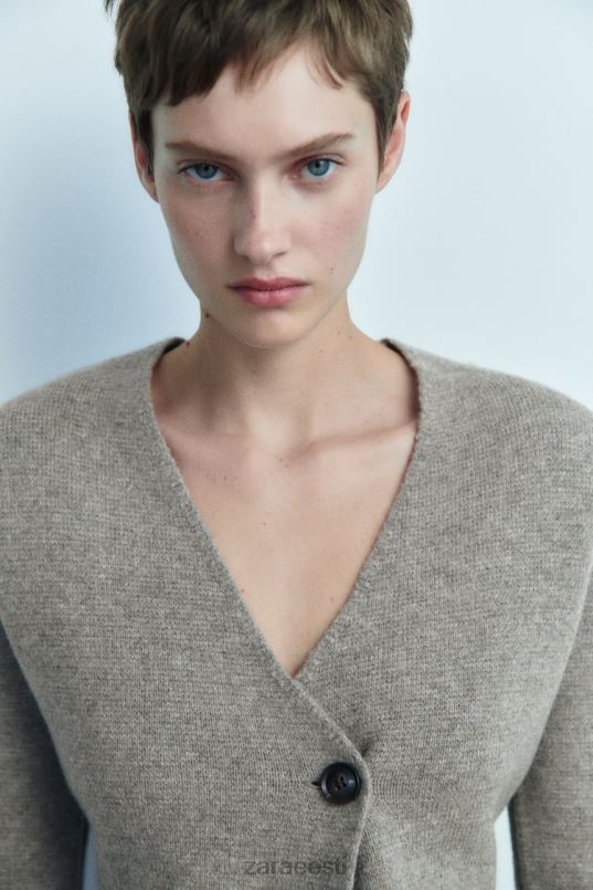 Zara peplumivillane kootud bleiser naised hall Riietus 42F0H164