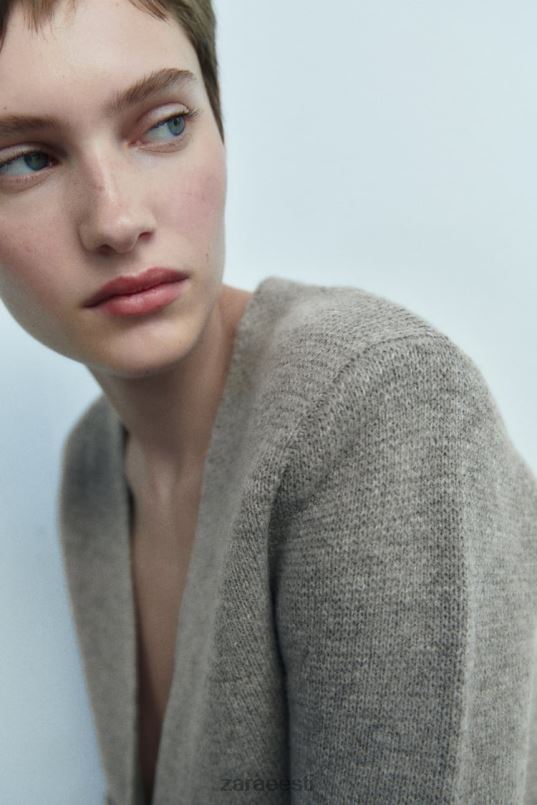 Zara peplumivillane kootud bleiser naised hall Riietus 42F0H164